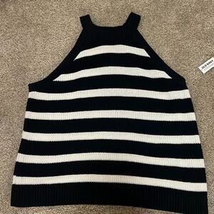 NWT Striped tank top sweater
